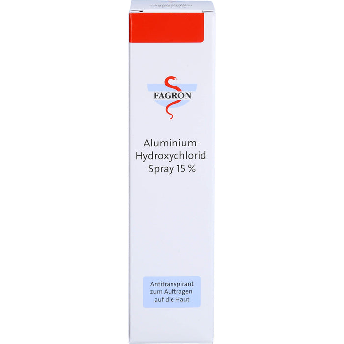 FAGRON Aluminium-Hydroxychlorid Spray 15% Antitranspirant, 100 ml Lösung