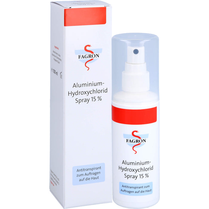 FAGRON Aluminium-Hydroxychlorid Spray 15% Antitranspirant, 100 ml Solution
