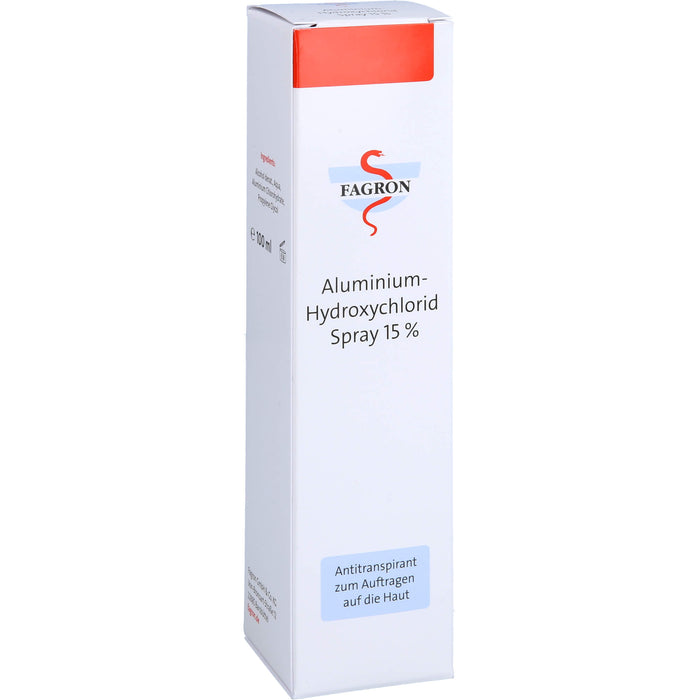 FAGRON Aluminium-Hydroxychlorid Spray 15% Antitranspirant, 100 ml Solution