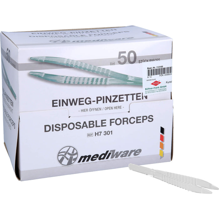 Pinzette Einmalgebrauch steril, 50 pcs. Tweezers