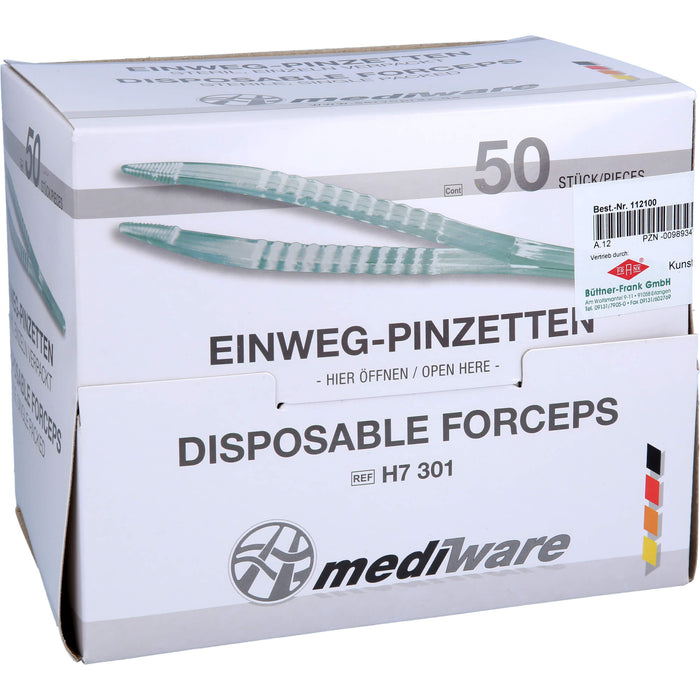 Pinzette Einmalgebrauch steril, 50 pcs. Tweezers