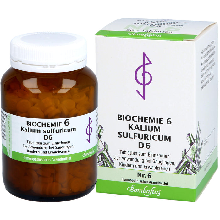 Biochemie 6 Kalium sulfuricum Bombastus D6 Tbl., 500 St TAB