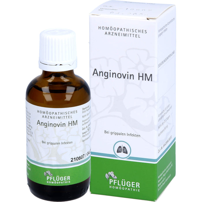 Pflüger Anginovin HM Tropfen bei grippalen Infekten, 50 ml Solution