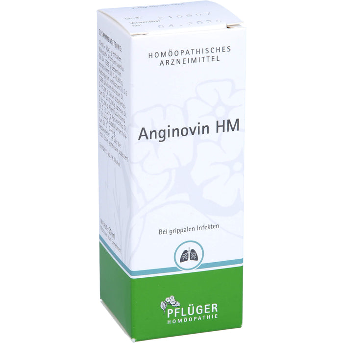 Pflüger Anginovin HM Tropfen bei grippalen Infekten, 50 ml Solution