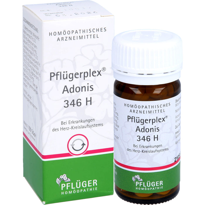 Pflügerplex Adonis 346 H Tabletten bei Erkrankungen des Herz-Kreislauf-Systems, 100 pc Tablettes