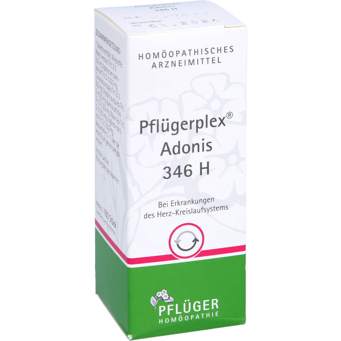 Pflügerplex Adonis 346 H Tabletten bei Erkrankungen des Herz-Kreislauf-Systems, 100 pc Tablettes