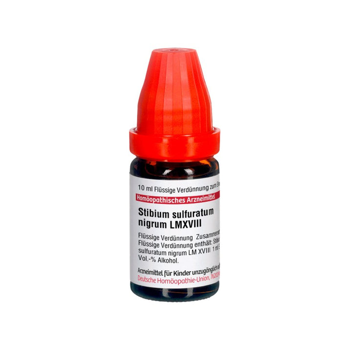 Stibium sulfuratum nigrum LM XVIII DHU Dilution, 10 ml Solution