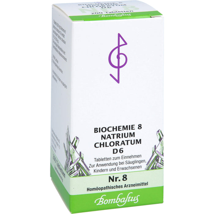 Biochemie 8 Natrium chloratum Bombastus D6 Tbl., 200 St TAB