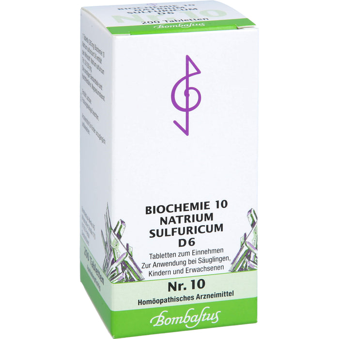 Biochemie 10 Natrium sulfuricum Bombastus D6 Tbl., 200 St TAB