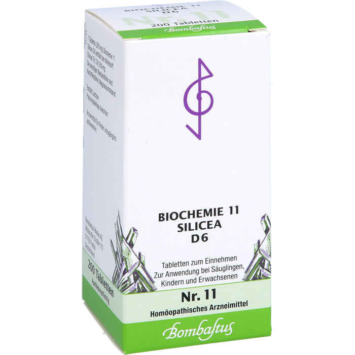 Bombastus Biochemie 11 Silicea D6 Tabletten, 200 St TAB