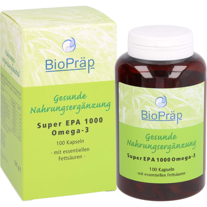 BioPräp Super EPA 1000 Omega-3 Kapseln, 100 pcs. Capsules