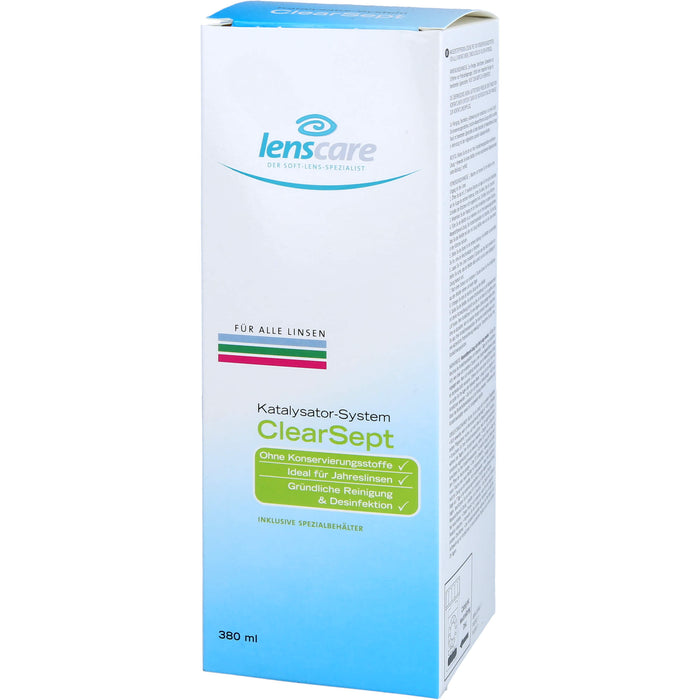 Lenscare ClearSept 380ml + Behälter, 1 pc Paquet combiné