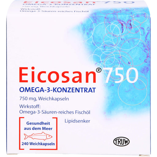 Eicosan  750 Omega-3-Konzentrat, 750 mg, Weichkapseln, 240 St. Kapseln