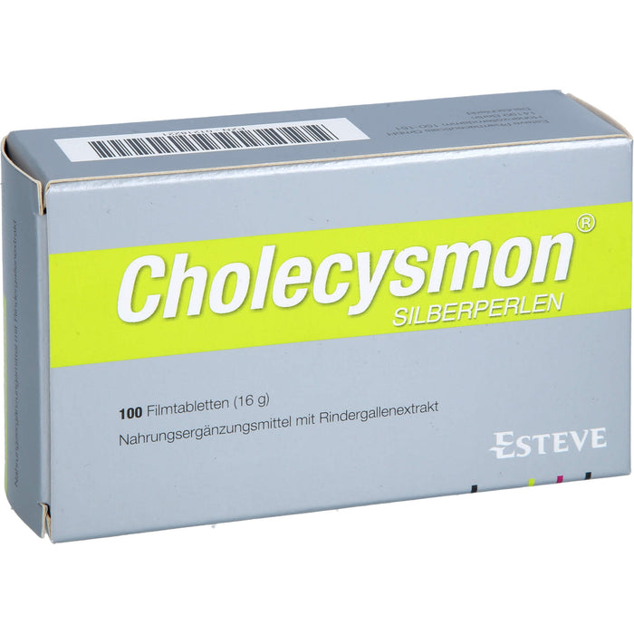 Cholecysmon Silberperlen nach fettem Essen Filmtabletten, 100 pc Tablettes