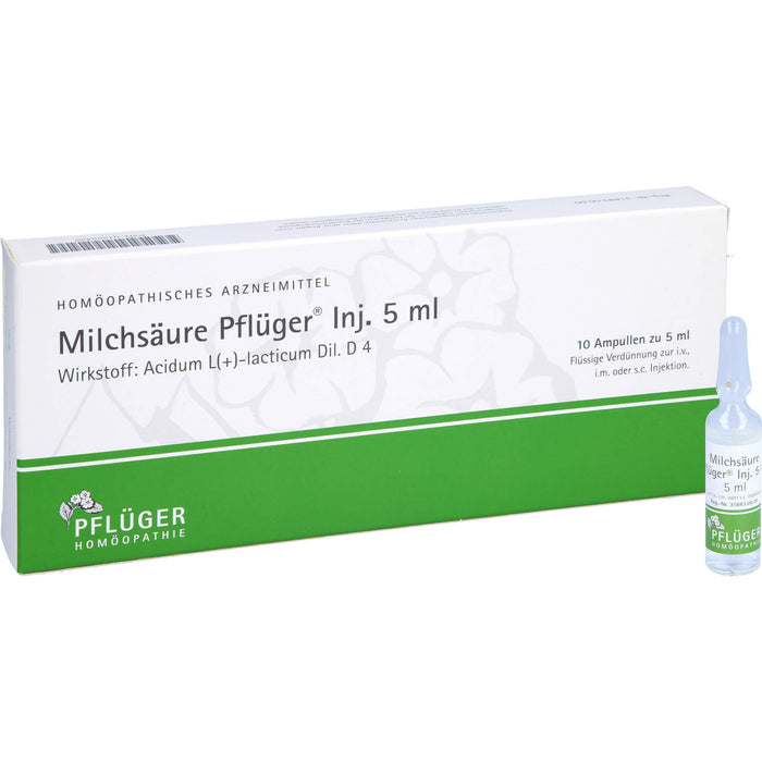 Milchsäure Pflüger  Inj. 5 ml, 10 pcs. Ampoules