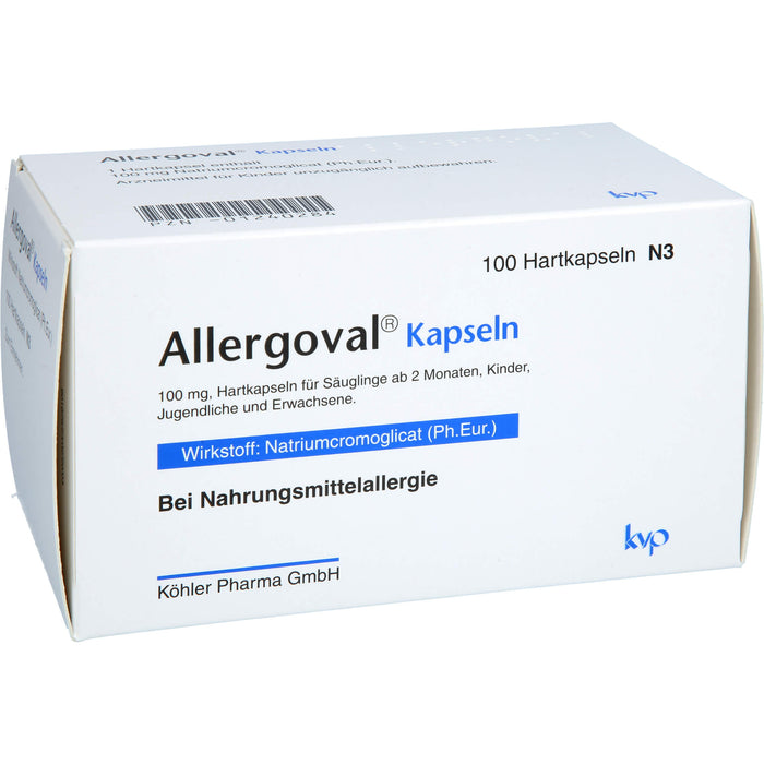 Allergoval Kapseln bei Nahrungsmittelallergie, 100 pc Capsules