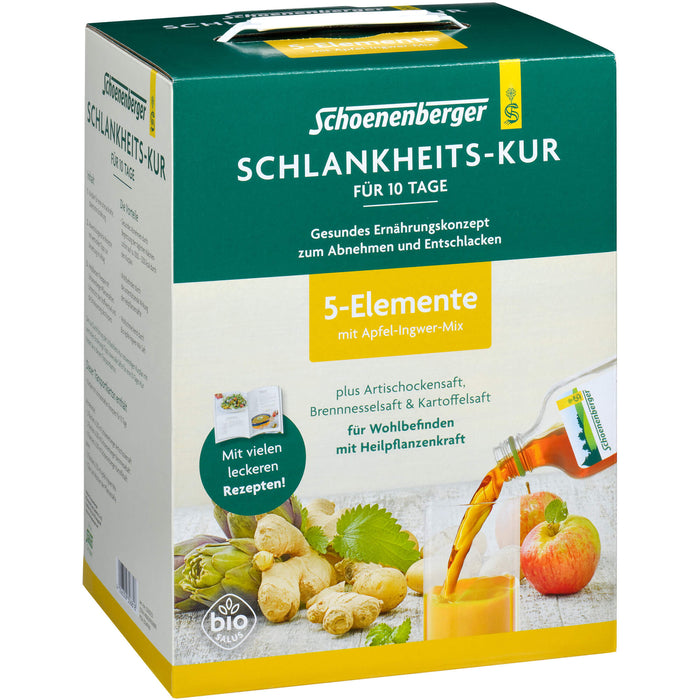 Schoenenberger Schlankheitskur 5 Elemente für Wohlbefinden mit Heilpflanzenkraft, 1 pcs. Pack