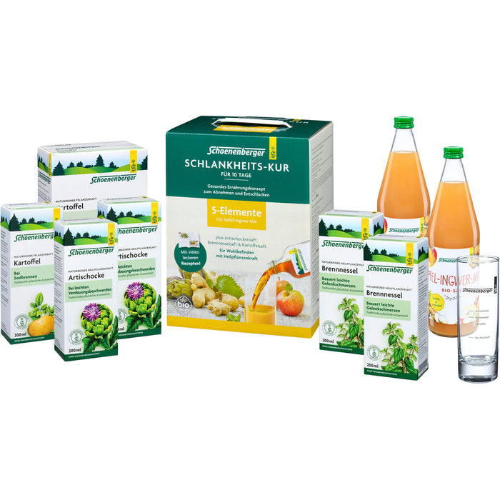 Schoenenberger Schlankheitskur 5 Elemente für Wohlbefinden mit Heilpflanzenkraft, 1 pcs. Pack