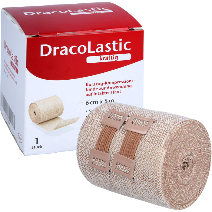 DracoLastic kräftige Kurzzugbinde 6 cm x 5 m, 1 pc Bandage