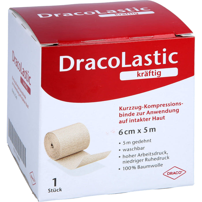 DracoLastic kräftige Kurzzugbinde 6 cm x 5 m, 1 pc Bandage
