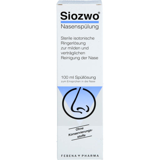 Siozwo  Nasenspülung, sterile isotonische Ringerlsg. (ohne Konservierungsstoffe), 100 ml Nasendusche