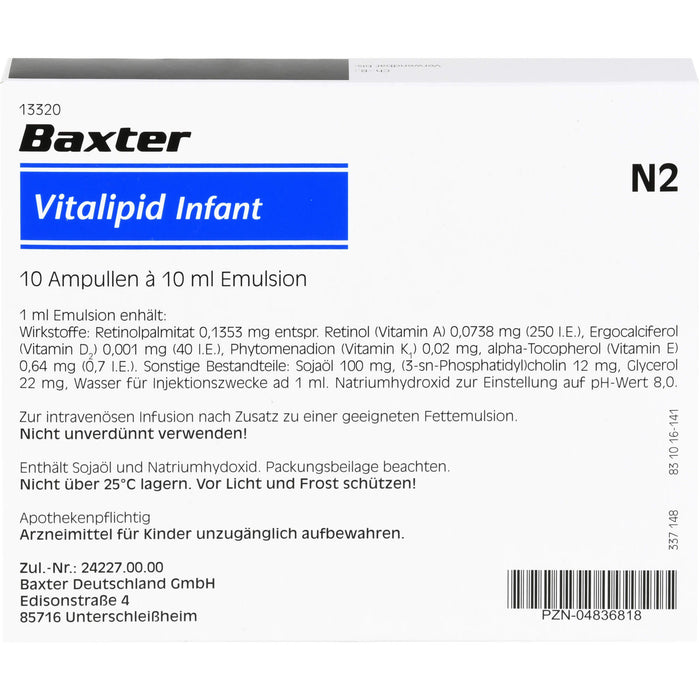 FrekaVit® fettlöslich Infant, 10X10 ml EMU