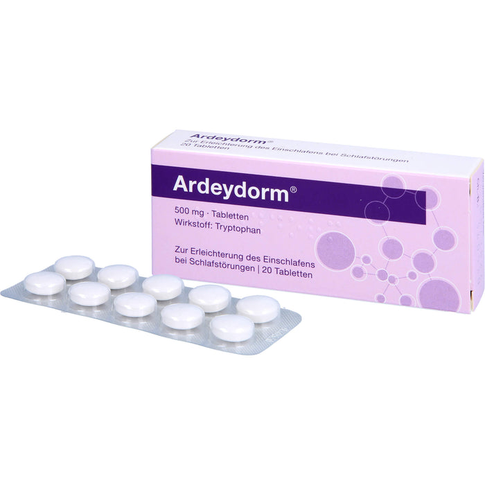 Ardeydorm Tabletten zur Erleichterung des Einschlafens bei Schlafstörungen, 20 St. Tabletten