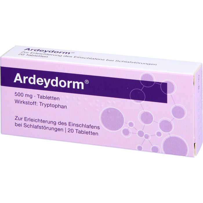 Ardeydorm Tabletten zur Erleichterung des Einschlafens bei Schlafstörungen, 20 St. Tabletten