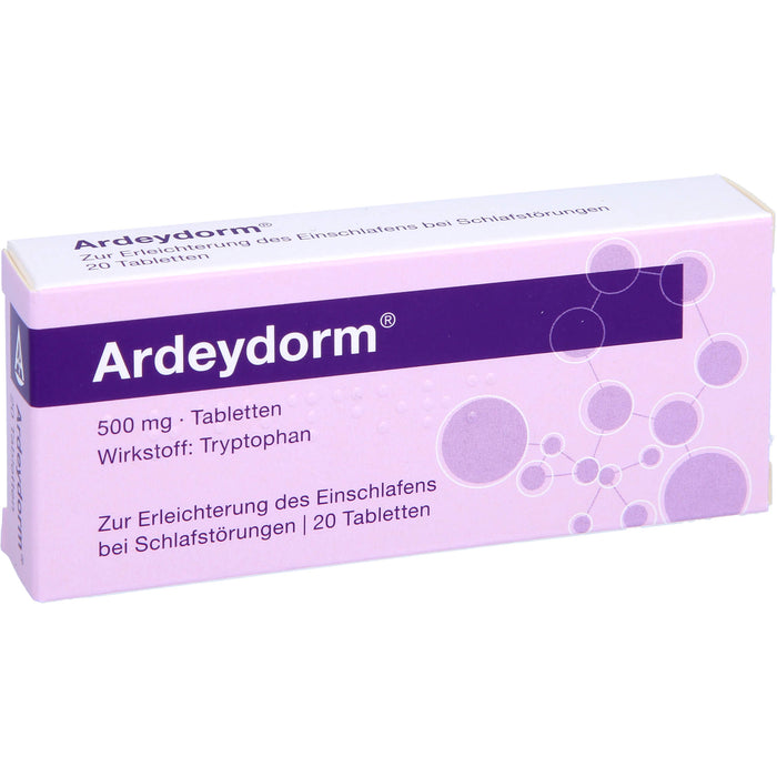 Ardeydorm Tabletten zur Erleichterung des Einschlafens bei Schlafstörungen, 20 St. Tabletten