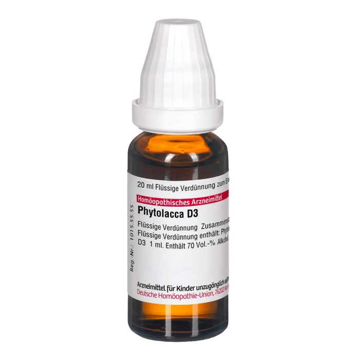 DHU Phytolacca D3 Dilution, 20 ml Solution