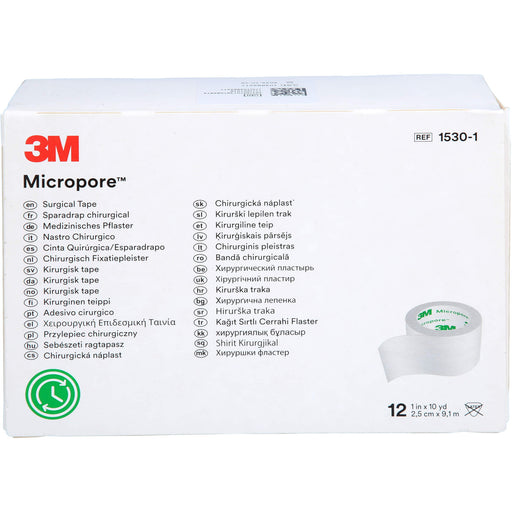 MICROPORE WEI 2,50 cm x 9,10 m, 12 St PFL