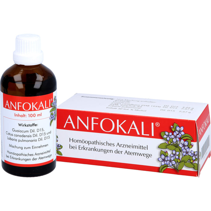 ANFOKALI Tropfen bei Erkrankungen der Atemwege, 100 ml Solution