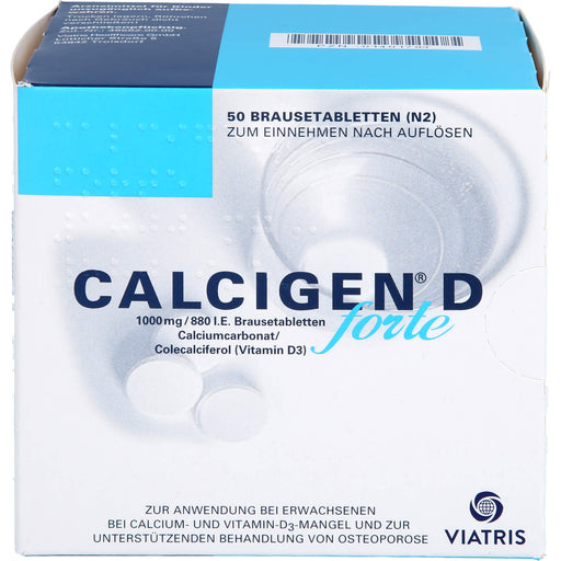CALCIGEN® D forte 1000 mg/880 I.E. Brausetabletten, 50 St BTA