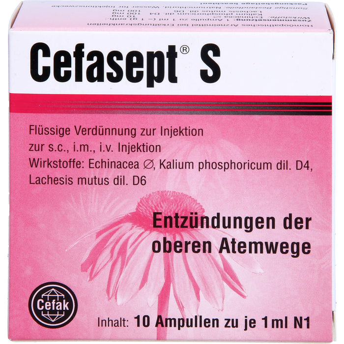 Cefasept S Fl. Verd. z. Injektion, 10 St ILO