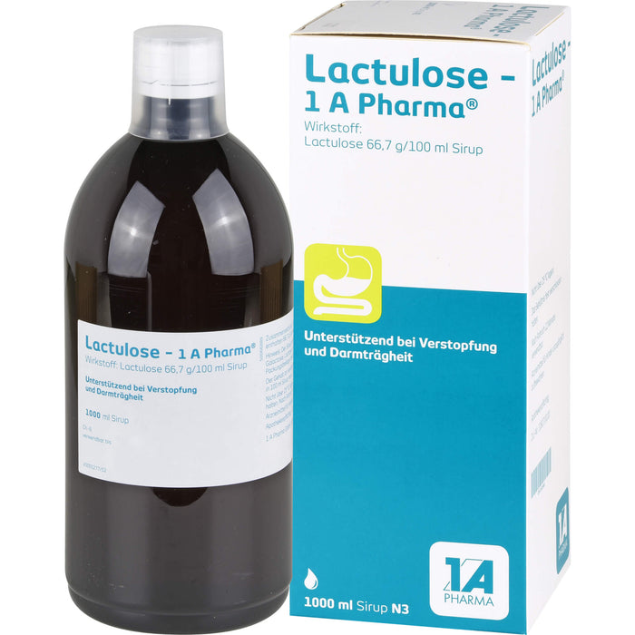 Lactulose - 1 A Pharma , 66,7 g/100 ml Sirup, 1000 ml Solution