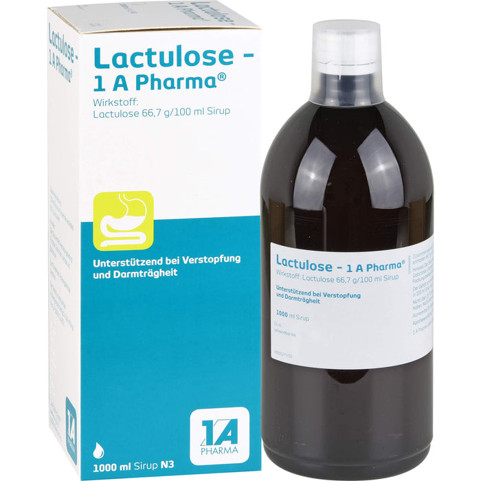 Lactulose - 1 A Pharma , 66,7 g/100 ml Sirup, 1000 ml Solution