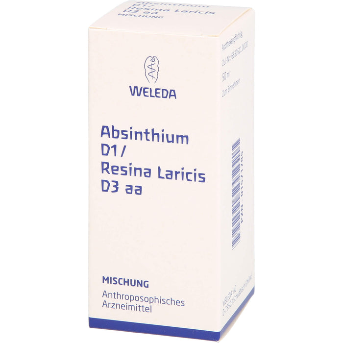 Absinthium D1 Resina laricis D3 WELEDA aa Dilution, 50 ml Mischung