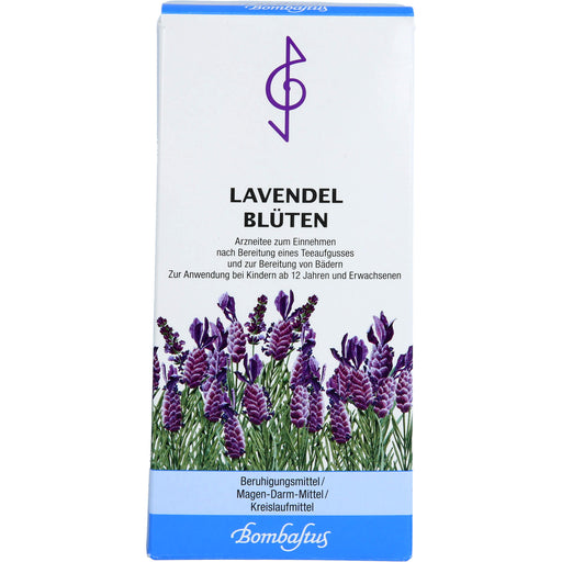 Bombastus Lavendelblüten zur Beruhigung, bei Verdauungsbeschwerden und als Badezusatz, 50 g Tee