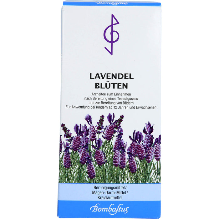 Bombastus Lavendelblüten zur Beruhigung, bei Verdauungsbeschwerden und als Badezusatz, 50 g Tee