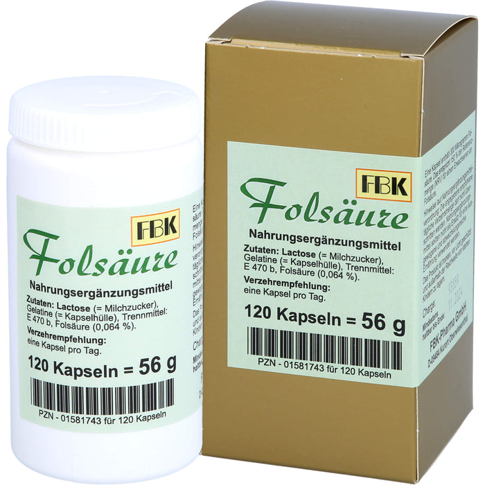 Folsäure, 120 St. Kapseln