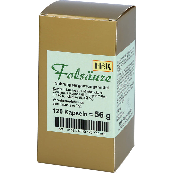 Folsäure, 120 St. Kapseln