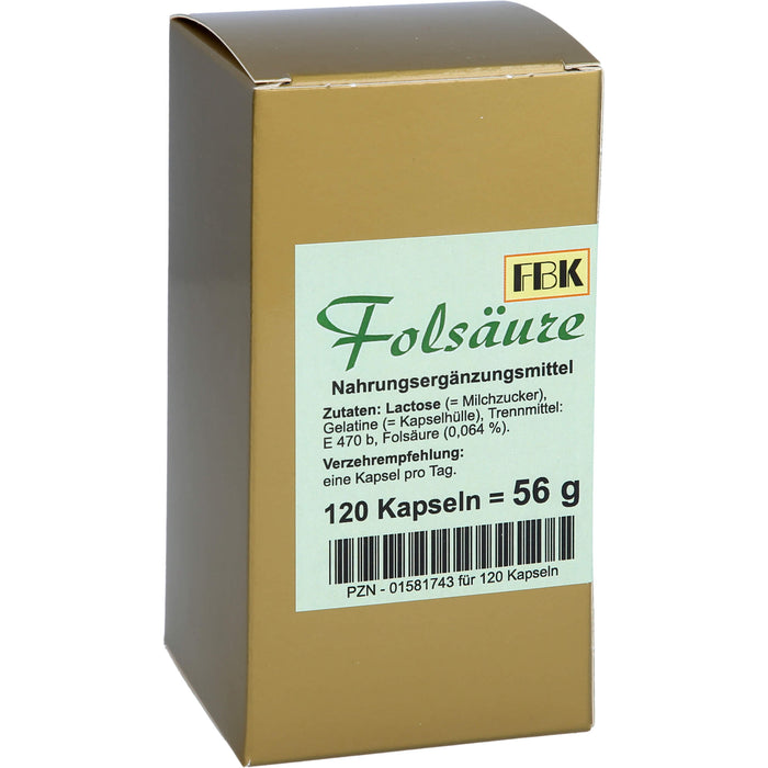 Folsäure, 120 St. Kapseln