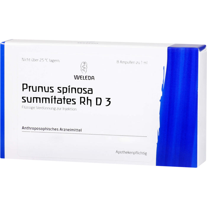 Prunus spinosa summitates Rh D3 WELEDA Amp., 8 pcs. Ampoules