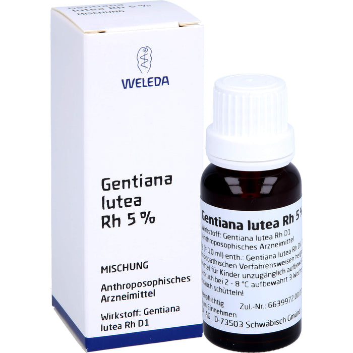 WELEDA Gentiana lutea RH Presssaft 5%, 20 ml Solution