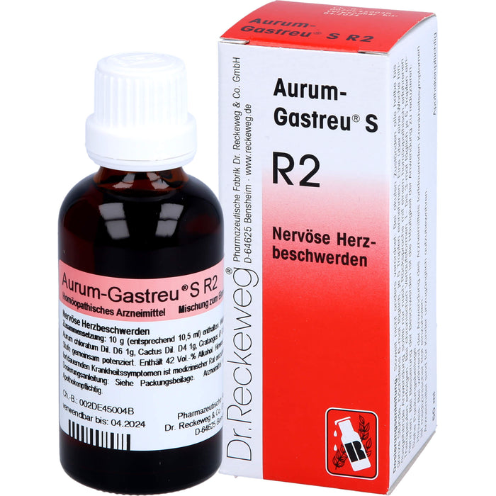 Aurum-Gastreu S R2 Tropfen nervöse Herzbeschwerden, 50 ml Solution