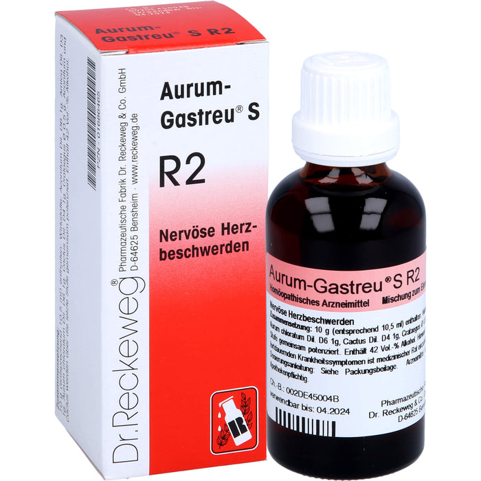 Aurum-Gastreu S R2 Tropfen nervöse Herzbeschwerden, 50 ml Solution