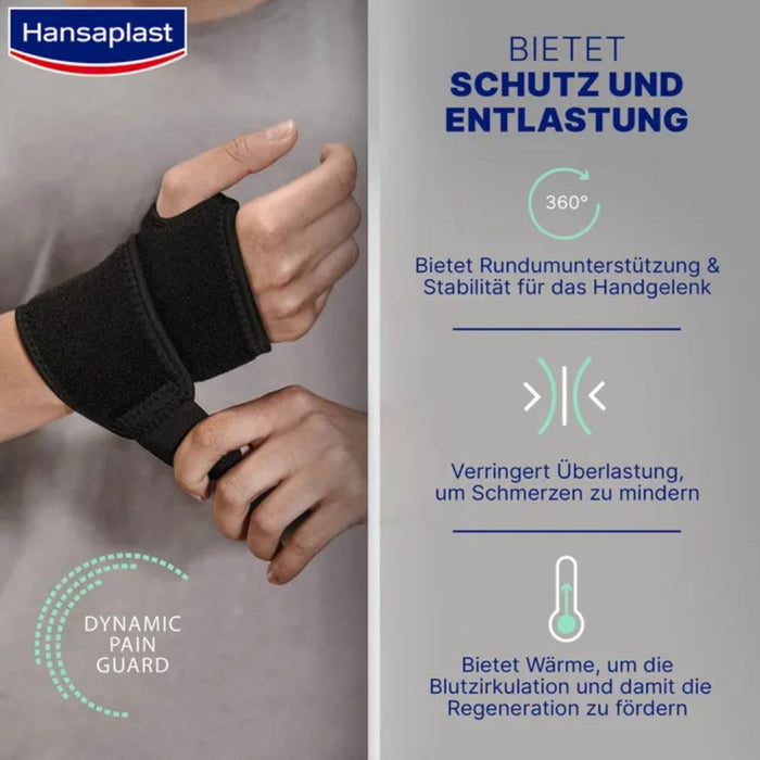 Hansaplast Handgelenk-Bandage verstellbar, 1 St. Bandage