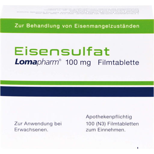 Eisensulfat Lomapharm  100 mg, 100 St. Tabletten
