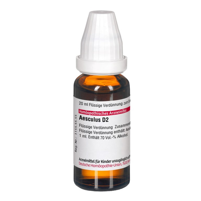 DHU Aesculus D2 Dilution, 20 ml Solution