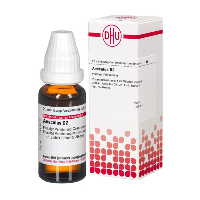 DHU Aesculus D2 Dilution, 20 ml Solution